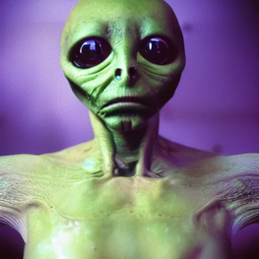 Prompt: alien kozak, top secret style, realistic photo, ilia repine, cinestill 8 0 0 t, 1 9 7 0 s, color