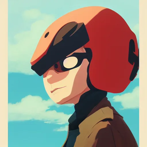 Image similar to face icon stylized minimalist flcl, loftis, cory behance hd by jesper ejsing, by rhads, makoto shinkai and lois van baarle, ilya kuvshinov, rossdraws global illumination