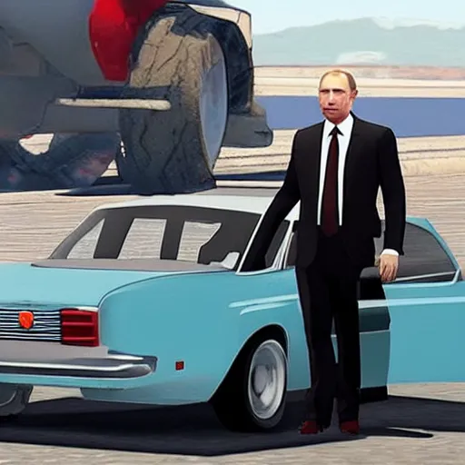 Image similar to Putin in GTA style