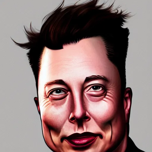 Image similar to anthropomorphic elon musk