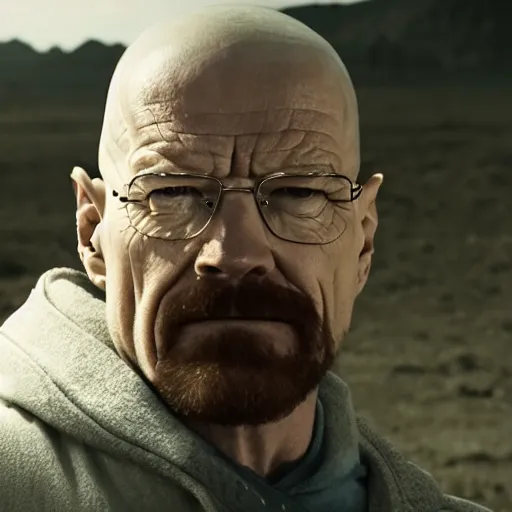 Image similar to a screenshot of walter white in elden ring, highly detailed, 4 k