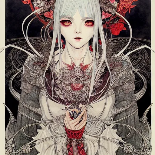 Prompt: prompt: Portrait painted in world of Warcraft style drawn by Vania Zouravliov and Takato Yamamoto, inspired by Fables, intricate acrylic gouache painting, high detail, sharp high detail, manga and anime 2000