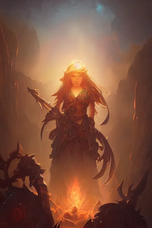 Image similar to world of warcraft, digital painting, portrait , cinematic lighting, highly detailed, artstation, concept art, illustration, smooth, sharp focus, artgerm , greg rutkowski, alphonse mucha, editor's pickup, trending on artstation, trending on deviantart, WLOP