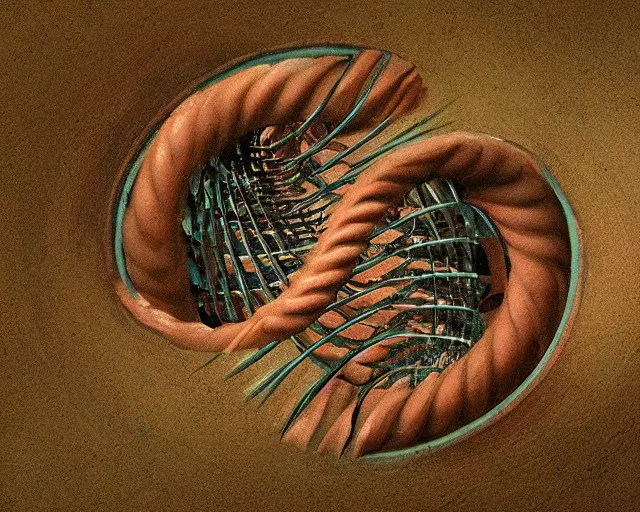 Image similar to double helix where dna meets life, a closeup simple vector pop surrealism, by ( leonardo da vinci ) and greg rutkowski