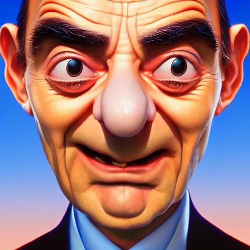 Image similar to face icon stylized minimalist of mr. bean poltergeist 1 9 8 2, loftis, cory behance hd by jesper ejsing, by rhads, makoto shinkai and lois van baarle, ilya kuvshinov, rossdraws global illumination