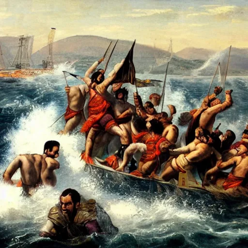 Prompt: Whipping of the Hellespont