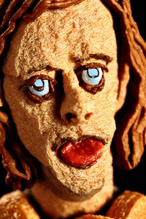 Image similar to film still of steve buscemi made out of bread in lord of the rings, 4 k