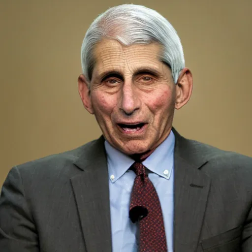 Prompt: reptilian Anthony Fauci, horror still,