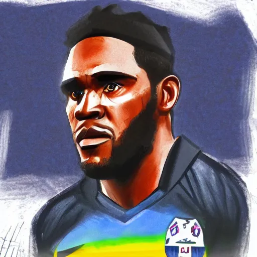 Image similar to jay - jay okocha, trending on art station, 4 k,