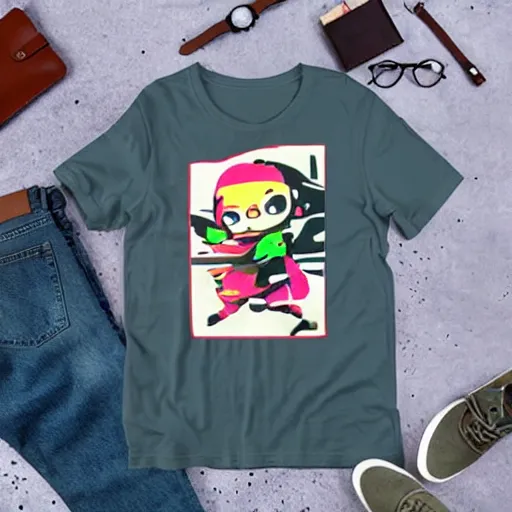 Image similar to cool shirt from toni kensa in splatoon