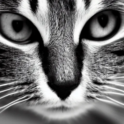 Image similar to a portrait of a cat, close up, by Derrick Freske