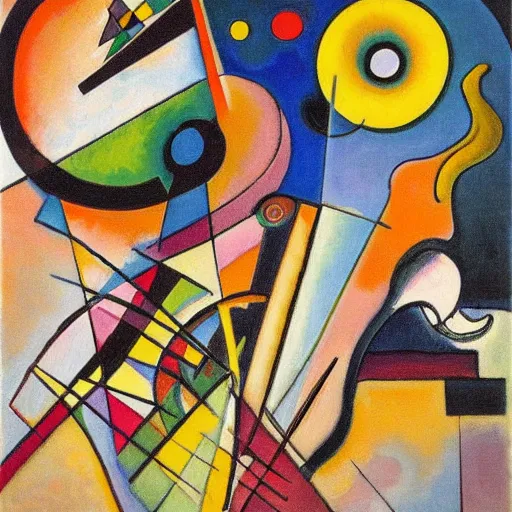 Image similar to a painting by kandinsky