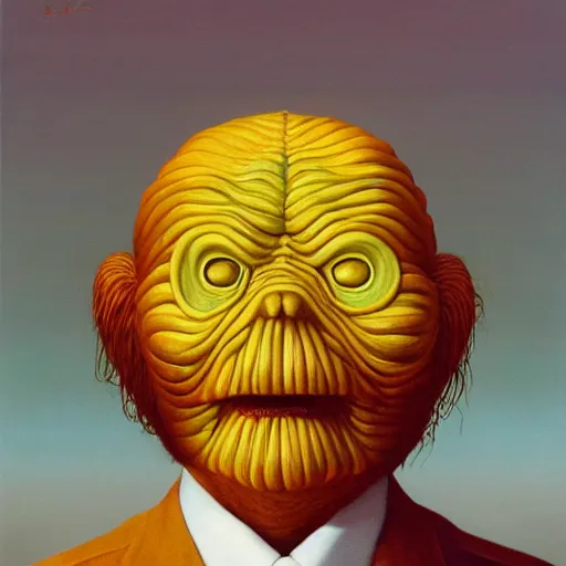 Image similar to the honey monster painted by zdzisław beksinski, capitalism realism, hyper detailed, 4 k