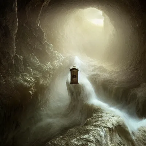 Image similar to michal karcz surrealism painting of the beginning of time. , horror theme, detailed, elegant, intricate, 4k, Renaissance painting