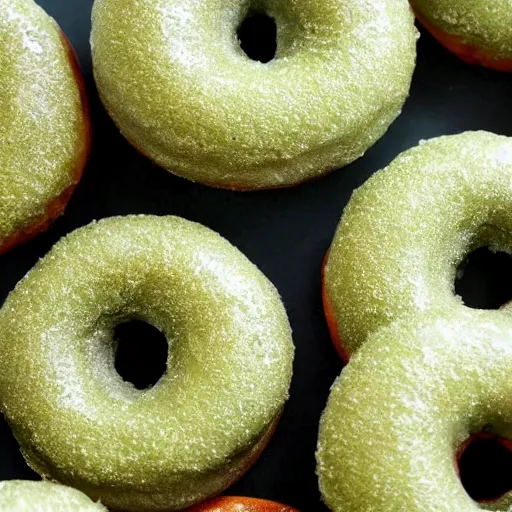 Prompt: green tea donuts