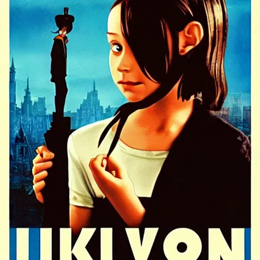 Image similar to Kiki from Kikis Delivery Servcie in the 1994 movie Léon: The Professional, promotional poster