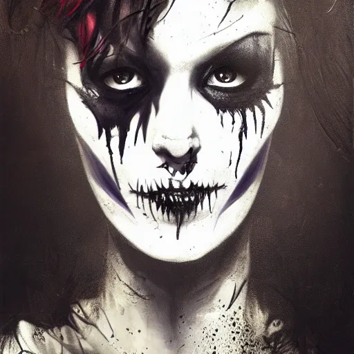 Image similar to wyona rider as death from sandman, goth chic, by jeremy mann, by cedric peyravernay, by by russ mills, by richard avedon dramatic lightning, sadness, eyeliner, punk rock, high detailed, 8 k