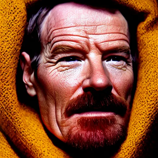 Image similar to tiny bryan cranston's body is a bowl of cranberries, head submerged in cranberries, natural light, sharp, detailed face, magazine, press, photo, steve mccurry, david lazar, canon, nikon, focus