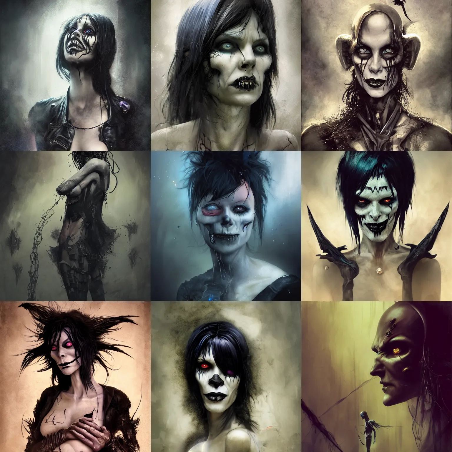 Prompt: wyona rider as death from sandman, gentle smile, goth chic, by cedric peyravernay and mikko lagerstedt, by lecouffe deharme and maciej kuciara, by dave mckean, craig mullins, peter mohrbachersoft lightning, eyeliner, punk rock, high detailed, 8 k