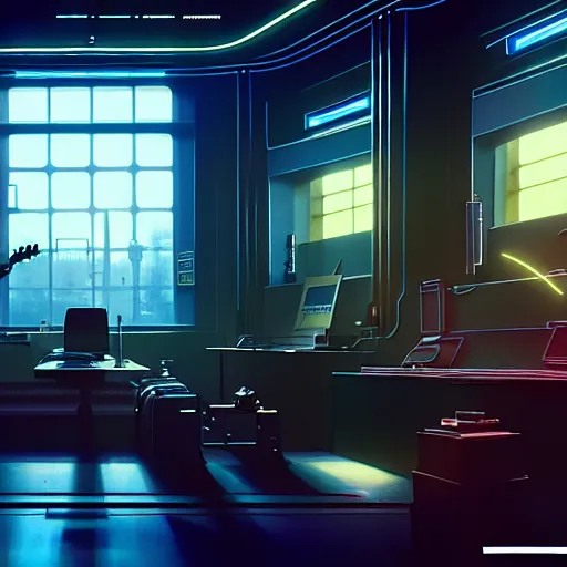 Image similar to clocks in the main office of the time saving bank, cyber punk, retro machinery, futuristic hi-tech details, art by anthony macbain + greg rutkowski + jean giraud, concept art, 4k, sharp focus, cinematic render unreal engine