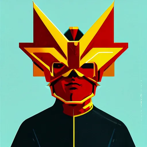 Image similar to Char Aznable profile picture by Sachin Teng, asymmetrical, Organic Painting , Matte Painting, meaningful, Powerful, geometric shapes, hard edges, graffiti, street art:2 by Sachin Teng:4