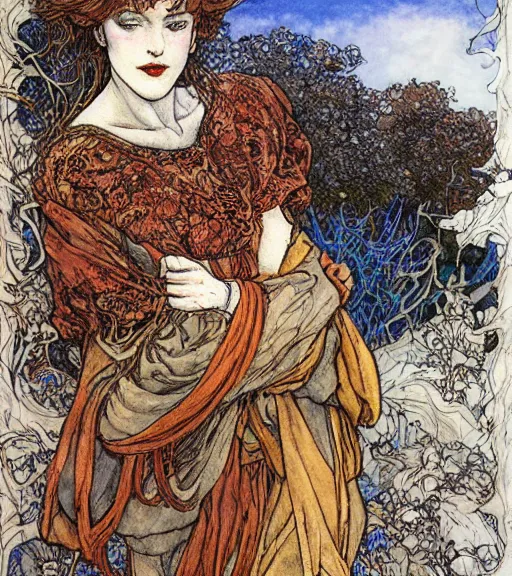 Image similar to artwork by Rebecca guay