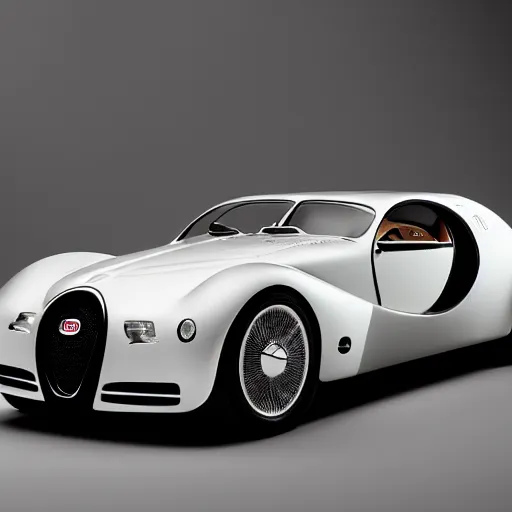 Image similar to a 2 0 2 5 bugatti type 5 7 sc atlantic concept, studio lighting