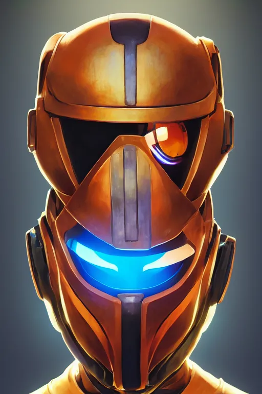 Image similar to epic mask helmet robot ninja portrait stylized as fornite style game design fanart by concept artist gervasio canda, behance hd by jesper ejsing, by rhads, makoto shinkai and lois van baarle, ilya kuvshinov, rossdraws global illumination radiating a glowing aura global illumination ray tracing hdr render in unreal engine 5