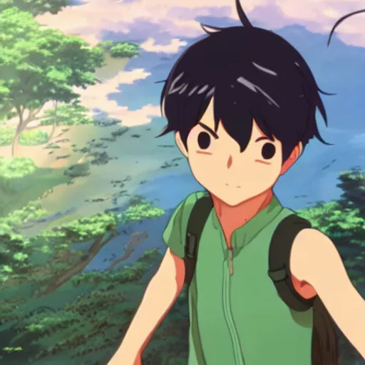 Image similar to fungus man makoto shinkai