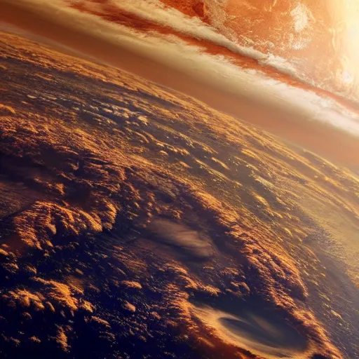 Image similar to earth in space, 4 k, highly detailed, cgsociety, trending on artstion, matte painting, concept art