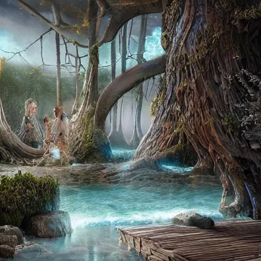 Prompt: realistic renderings of magical scenes, highly detailed