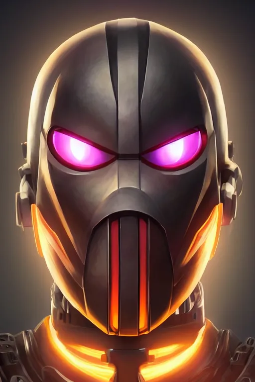 Image similar to epic mask helmet robot ninja portrait stylized as fornite style game design fanart by concept artist gervasio canda, behance hd by jesper ejsing, by rhads, makoto shinkai and lois van baarle, ilya kuvshinov, rossdraws global illumination radiating a glowing aura global illumination ray tracing hdr render in unreal engine 5