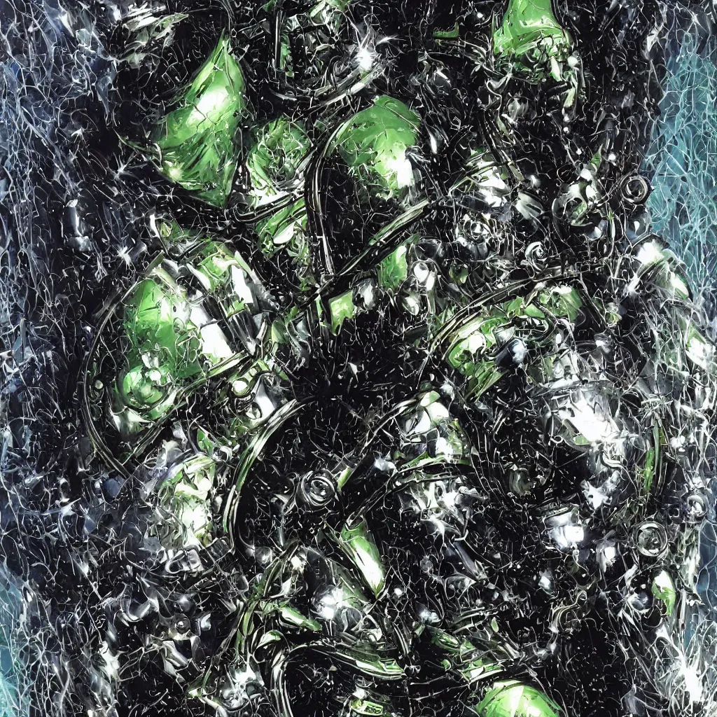 Prompt: A dramatic full-color close-up cyber-nouveau bust portrait of a hooded Doctor Doom in hyperdetailed shining armor by Chris Bachalo and Michael Golden, highly detailed, 8k, sparse dark atmosphere, perfect full color line art, perfect muscle structure, highly hyperdetailed and precisely designed, perfect symmetry, futuristic, dystopian, full color, Marvel Comics 1999, dim lights, high technical detail