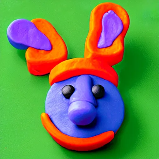 Prompt: play - doh bullwinkle