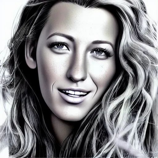 Image similar to “Blake lively, beautiful, highly detailed portrait, photorealistic, ultra detailed, 3d, cartoon, Up”