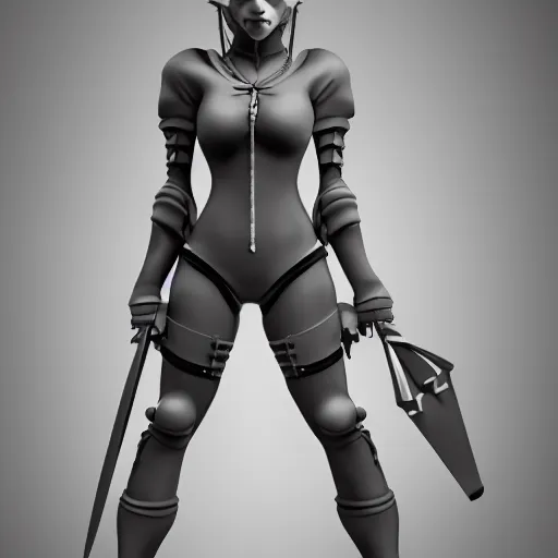 Image similar to Digital 3D, Fan Art, Stylized, Character Modelling, zbrush, blender, girl, character modelling, Fullmetal Alchemist