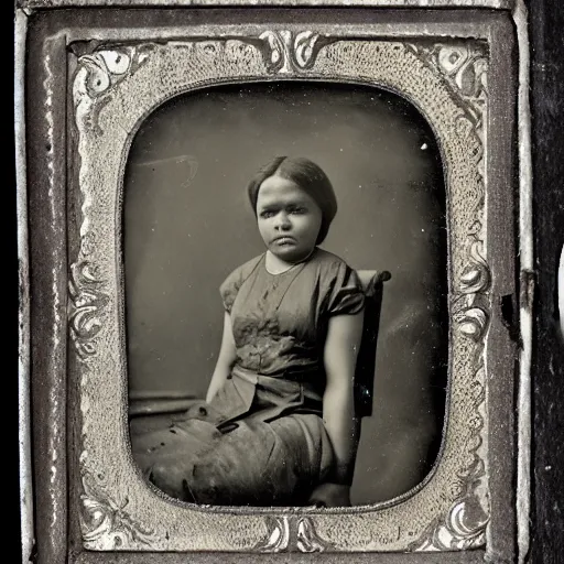 Prompt: Tintype photograph of primitive found objects displayed in an ethnographic museum, archive material, anthropology, 1920s studio lighting.