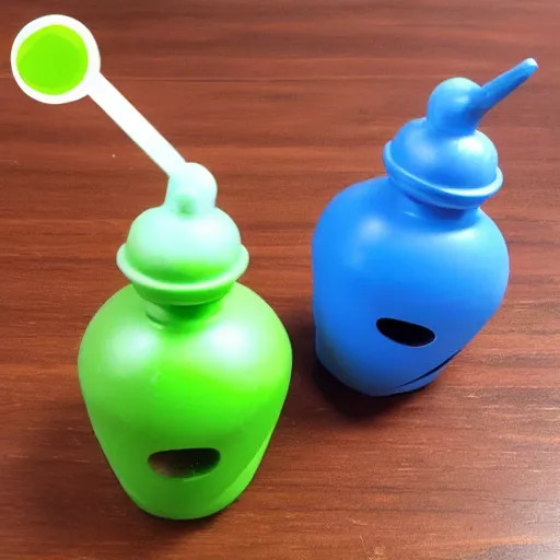 Prompt: baby's first hand grenade | childs toy | plastic