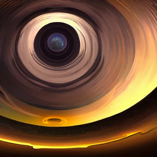 Image similar to a concept of the inside of an o'Neill cylinder, Ringworld, wide angle, looking up, planet surface, ring