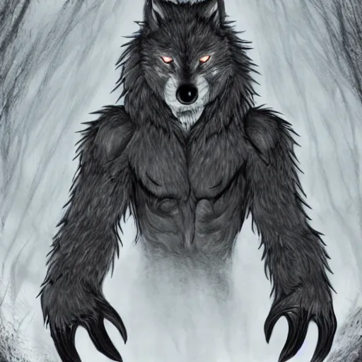 Image similar to scp wolf monster