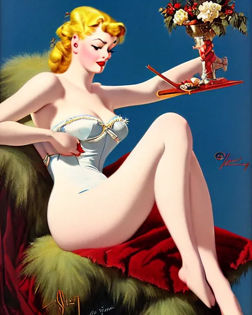 Image similar to Weiss Schnee by Gil Elvgren