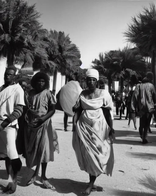 Image similar to Award winning reportage photo of Monegasque Natives with incredible hair wearing traditional garb by Garry Winogrand and Dian Arbus, 85mm ND 5, perfect lighting, gelatin silver process