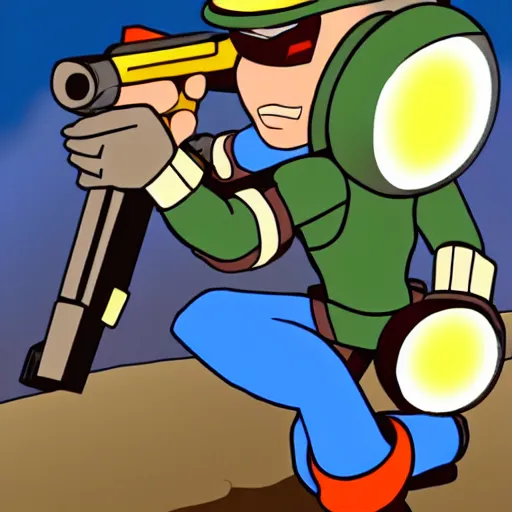 Prompt: sniper joe from mega man