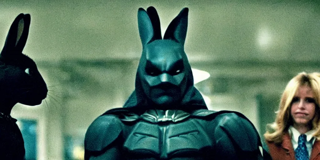 Image similar to a rabbit in the movie the dark knight screenshot