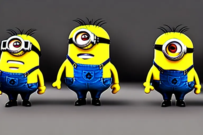 Prompt: minions as german soldiers in ww 2