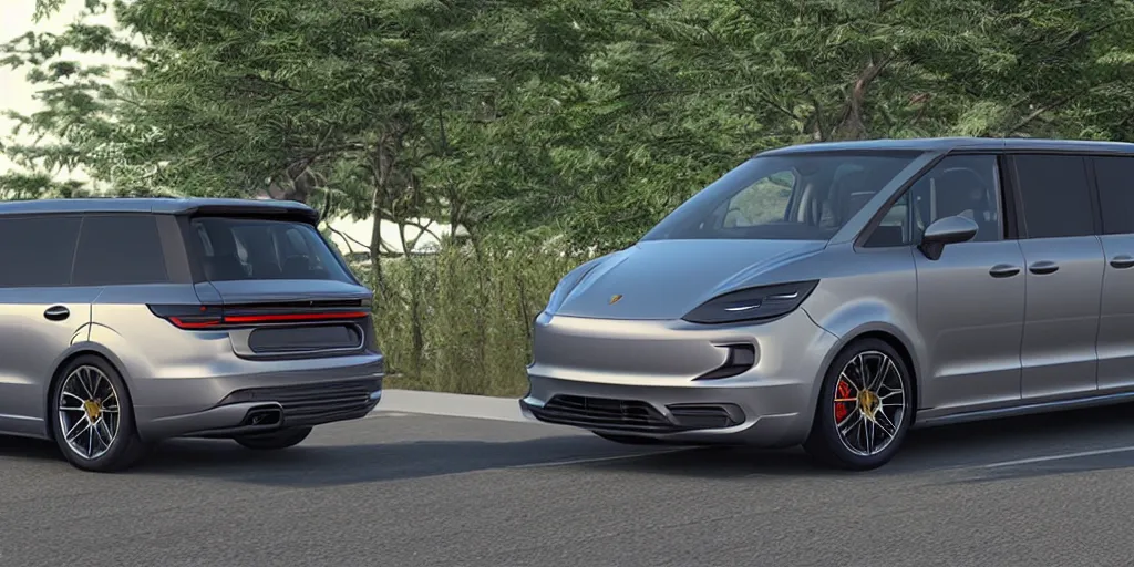 Image similar to “2021 Porsche Minivan, ultra realistic, 4K, high detail”