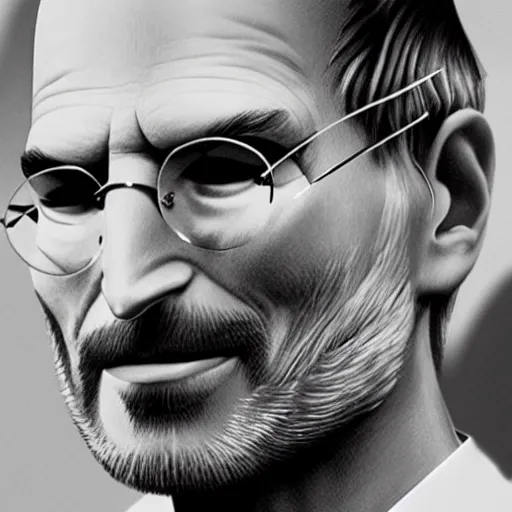 Image similar to the cult of steve jobs, hyper realistic, ultra detailed