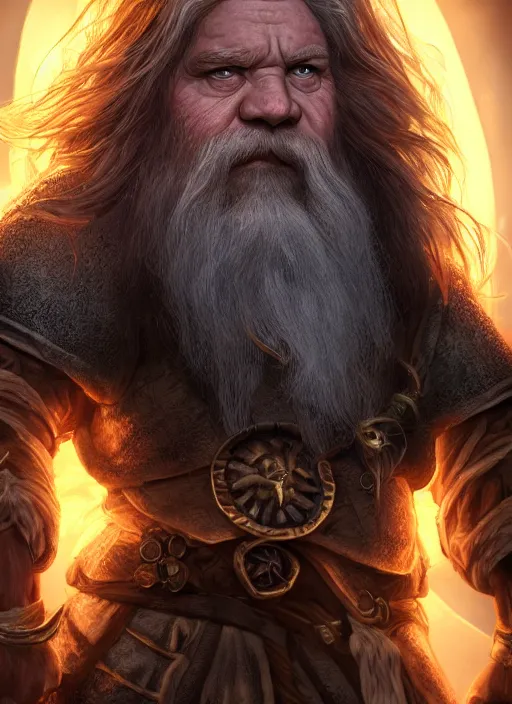 Image similar to dwarf ultra detailed fantasy, elden ring, realistic, dnd character portrait, full body, dnd, rpg, lotr game design fanart by concept art, behance hd, artstation, deviantart, global illumination radiating a glowing aura global illumination ray tracing hdr render in unreal engine 5
