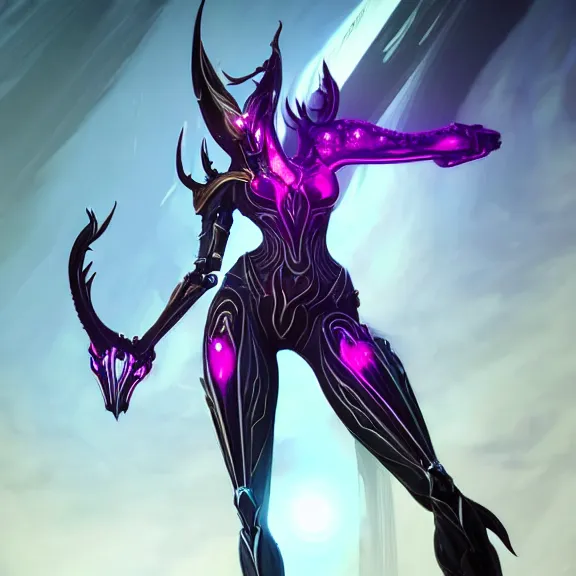 Prompt: highly detailed giantess shot exquisite warframe fanart, looking up at a giant 500 foot tall beautiful stunning saryn prime female warframe, as a stunning anthropomorphic robot female dragon, looming over you, dancing elegantly over you, your view upward between the legs, white sleek armor with glowing fuchsia accents, proportionally accurate, anatomically correct, sharp robot dragon paws, two arms, two legs, camera close to the legs and feet, giantess shot, upward shot, ground view shot, paw shot, leg and thigh shot, epic low shot, high quality, captura, realistic, professional digital art, high end digital art, furry art, macro art, giantess art, anthro art, DeviantArt, artstation, Furaffinity, 3D realism, 8k HD octane render, epic lighting, depth of field