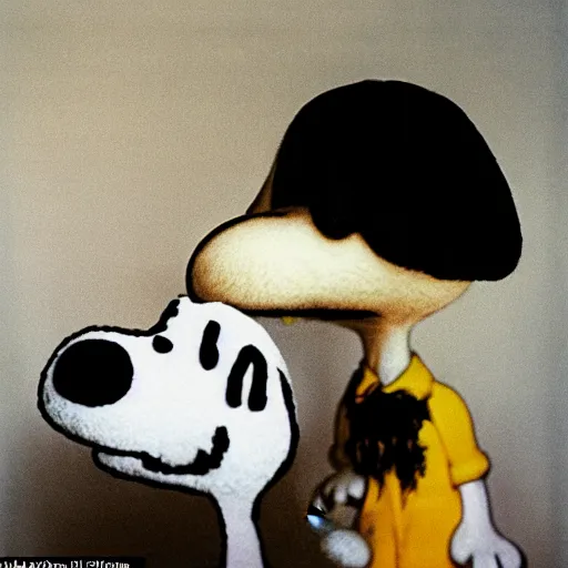 Image similar to candid portrait photograph of snoopy, taken by annie leibovitz